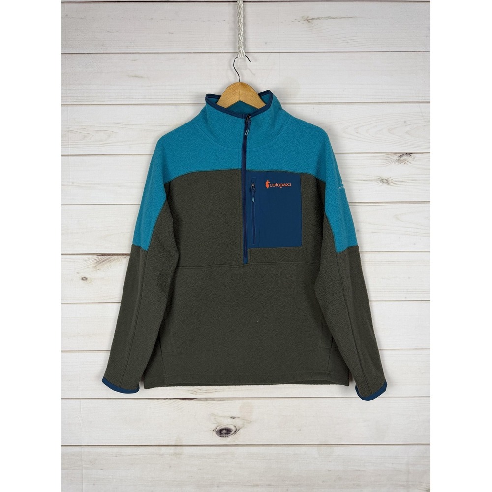 Cotopaxi Jacket Mens Medium Blue Fleece 1/4 Zip Pullover Salesforce Logo